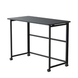 Skladane Mobilne Biurko Mc-1250 B Blat 100x50 Cm, Max50 Kg Czarne