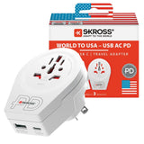 Skross World To Us Usb Ac20pd