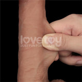 Sliding Pro Dildo Piel Deslizante-Retractil Dual Layer 8.5