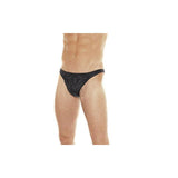 Slips De Cuero Color Negro Talla (Interno):L