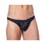 Slips De Cuero Color Negro Talla (Interno):S