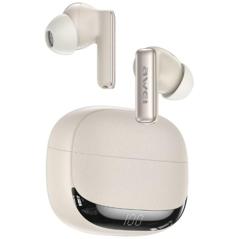 Sluchawki Ta19 Anc Tws Bluetooth 6.0 Bezowe