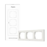 Smart Switch Frame H2 (3-Gang)/White Fe-X02d-W Aqara
