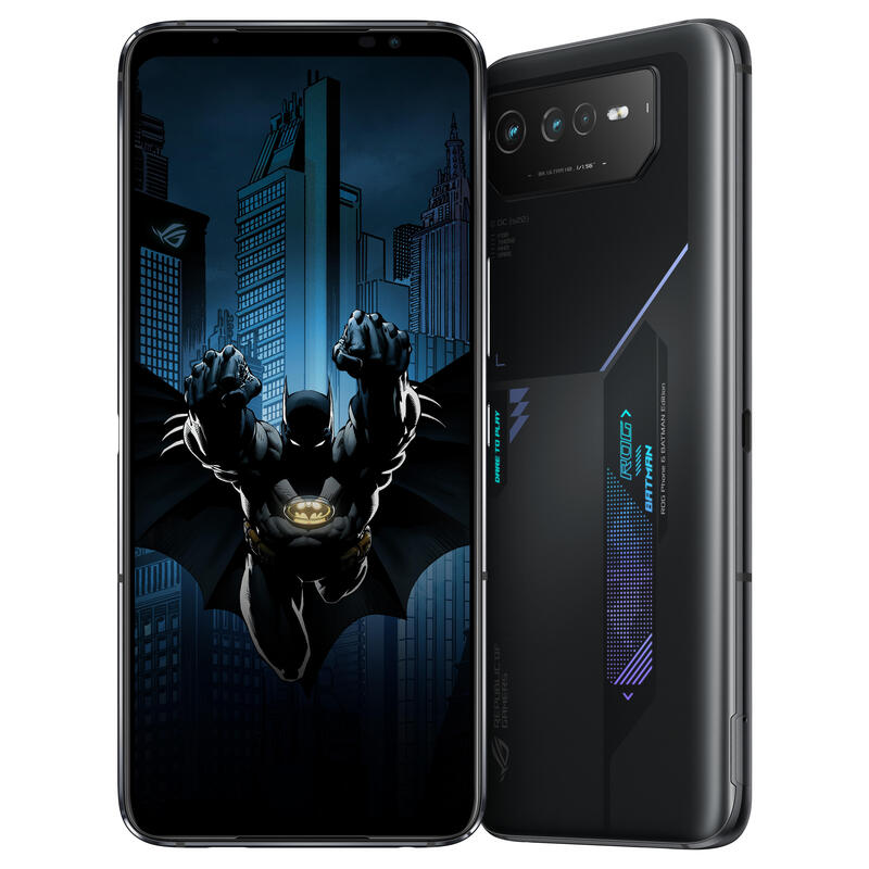 Smartphone Asus Rog Phone 6d Batman Mediatek Mt6983 6.78" Fhd+ 2448x1080 12/256gb 5g Dual Slots Wifi+Bt Nfc 6000mah Android 12.0 Szary