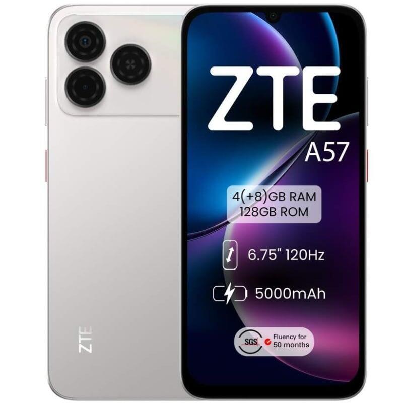 Smartphone Zte A57 4gb 128gb 6.75' Plata