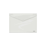 Sobre Pack De 10 Unidades Dohe Con Cierre De Broche - Tamaño Folio Plus Apaisado - Polipropileno Cristal Transparente