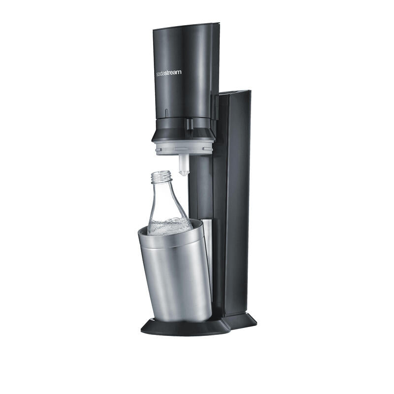 Sodastream Crystal 3.0 Metal, Acero Inoxidable Negro