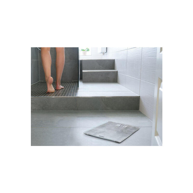 Soehnle Style Sense Compact 300 Concrete, Körperwaage, Bis 180 Kg