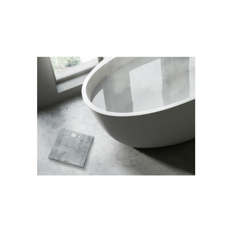 Soehnle Style Sense Compact 300 Concrete, Körperwaage, Bis 180 Kg