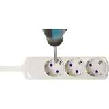 Solera 8002 - Regleta/Base Múltiple Sin Cable De 2 Enchufes, Blanco