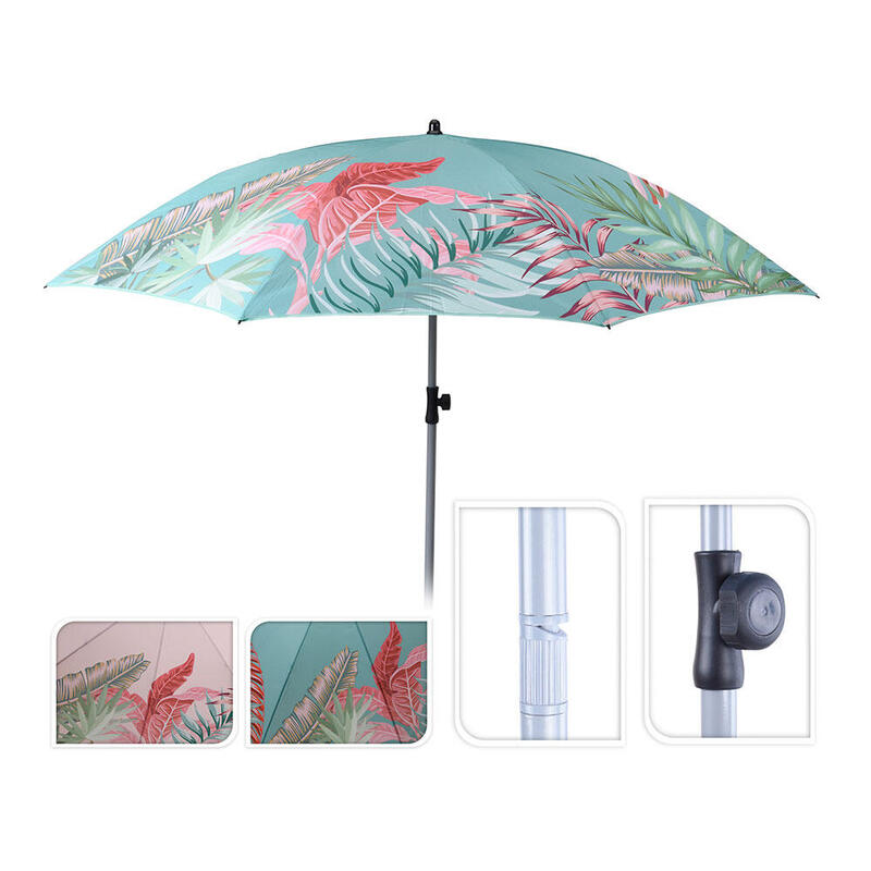 Sombrilla De Playa Orientable Ø160cm Modelo Animal Print Colores Surtidos Colores / Modelos Surtidos