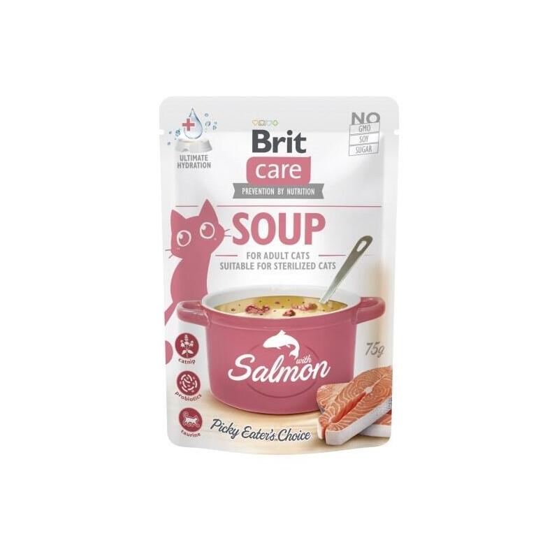 Sopa Para Gato Brit Care Soup Salmon  75g