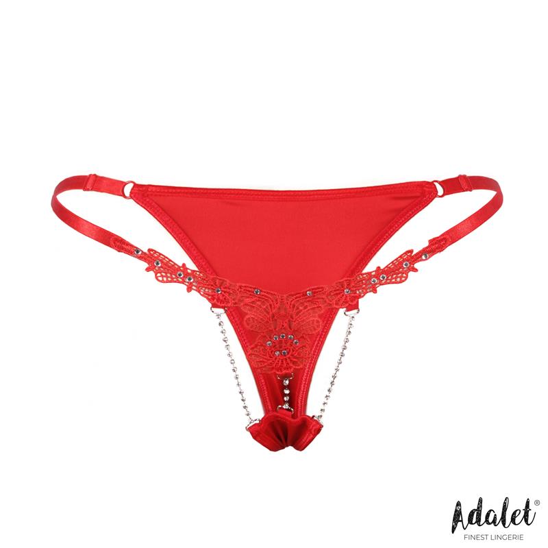 Sophie Tanga De Encaje Con Brillantes Talla (Interno):S/M