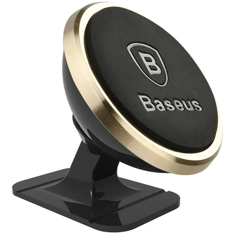 Soporte  Baseus Sucx140015 Dorado De Teléfono Para Coche