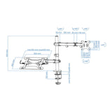 Soporte De Mesa Monitor - Portátil 13 - 32 Pulg. 2x Brazos Db1200tn-B