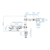 Soporte De Mesa Monitor - Portátil 13 - 32 Pulg. 2x Brazos Db1200tn-B