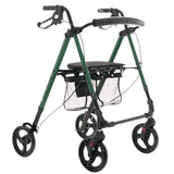 Soporte De Rehabilitación Con Asiento Y Bolsa Para Mayores Verde