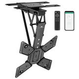 Soporte De Techo Eléctrico Maclean Para Tv, Soporte Tuya, Vesa Máx. 600x400, Giratorio 90º, 23"-65", 30kg, Mc-491