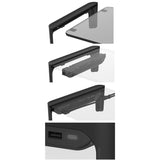 Soporte Elevador Para Monitor Hub X4 Usb 3.0