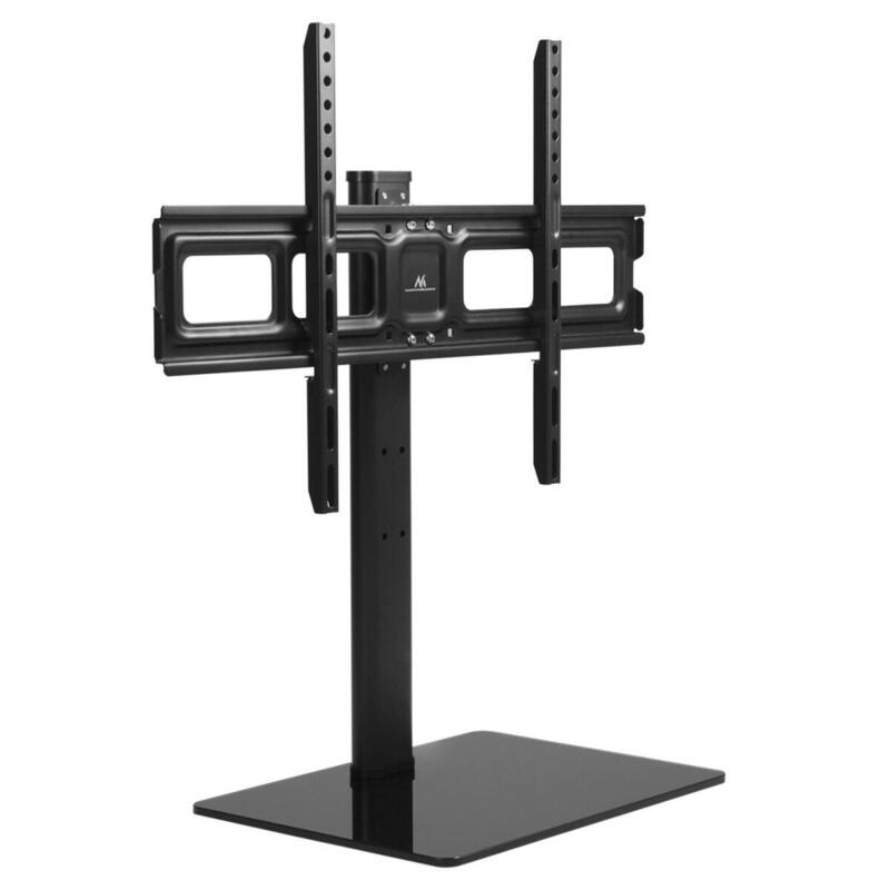 Soporte Maclean Mc-386 Tv Universal Para Televisores De 32-75" Hasta 40 Kg, Regulable En 3 Alturas, Max. Vesa 600x400 Mm, Soporte Tv, Base De Vidrio Templado