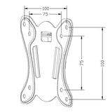 Soporte Maclean Mc-715a De Tv, Compatible Con Vesa 75x75, 100x100, 13-27", 25kg