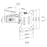 Soporte  Maclean Mc-983  De Monitor Para Tubo/Poste 28-60mm, 17-32'', 8kg Máx