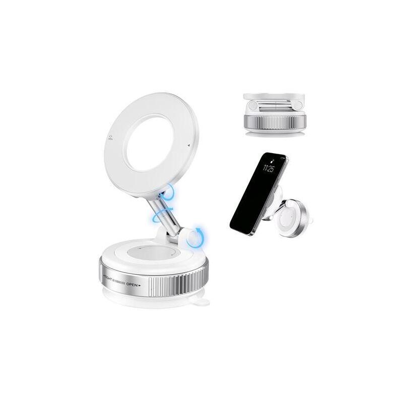 Xo C169 Soporte Magnetico De Coche Para Smartphones - Fijacion Por Vacio - Rotacion 360âº - Brazo Extensible -