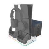 Soporte Multifunción Rgb Para Ps5 Mars Gaming Mps5-B2 Blanco