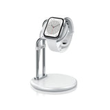 Soporte Para Apple Watch Saw-300 Carga Plateado