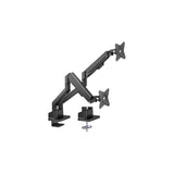 Soporte Para Monitor Doble Goobay Con Resorte De Presión De Gas Negro, Para 2 Monitores De 17" - 32" 43 - 81cm 70814