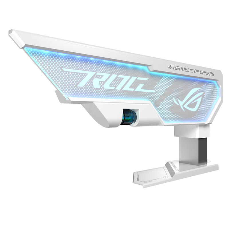 Soporte Para Tarjeta Gráfica Asus Rog Herculx Blanco, Aura Sync, Incl. Nivel De Burbuja 90da0023-B09000