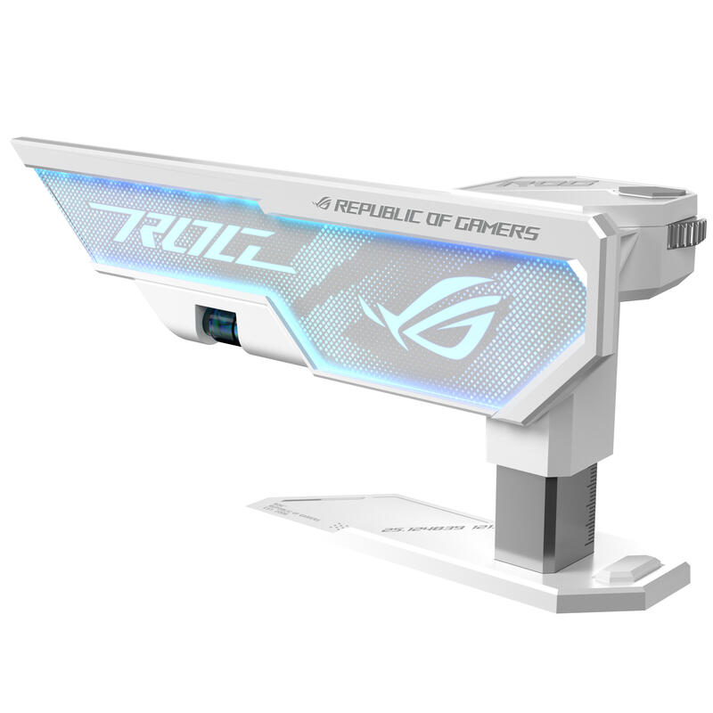 Soporte Para Tarjeta Gráfica Asus Rog Herculx Blanco, Aura Sync, Incl. Nivel De Burbuja 90da0023-B09000