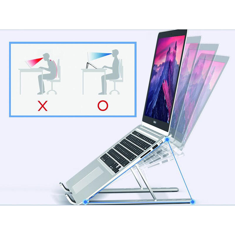 Soporte Portatil Conceptronic Thana Ergo F Aluminum