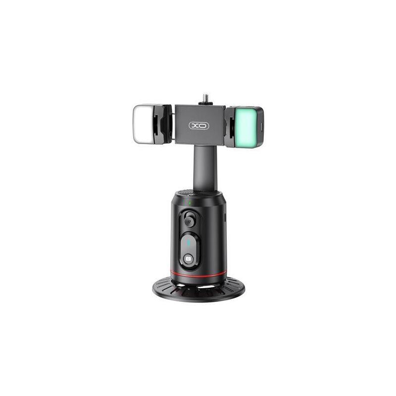 Soporte Xo Ss16led Sobremesa Para Smartphone - Seguimiento Y Reconocimiento Facial - Motorizado 360º - Iluminacion Led