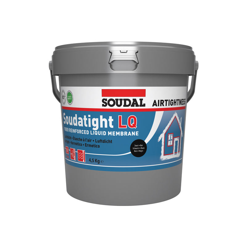 Soudal Soudatight Lq Liquid Air & Vapour-Tight Membrane, White, 4.5 Kg