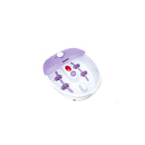 Spa Para Pies Mesko Ms2152 Hidromasaje Rodillo De Masaje Planta Calefactable Blanco Y Morado Medidas 36.3x21.5x41cm
