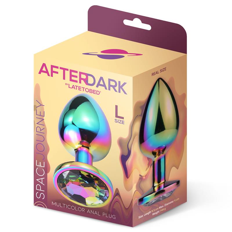 Space Journey Plug Anal Multicolor Con Joya Talla L