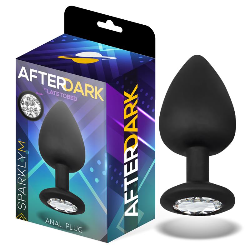 Sparkly Plug Anal Silicona Talla M 8 Cm X 3.5 Cm