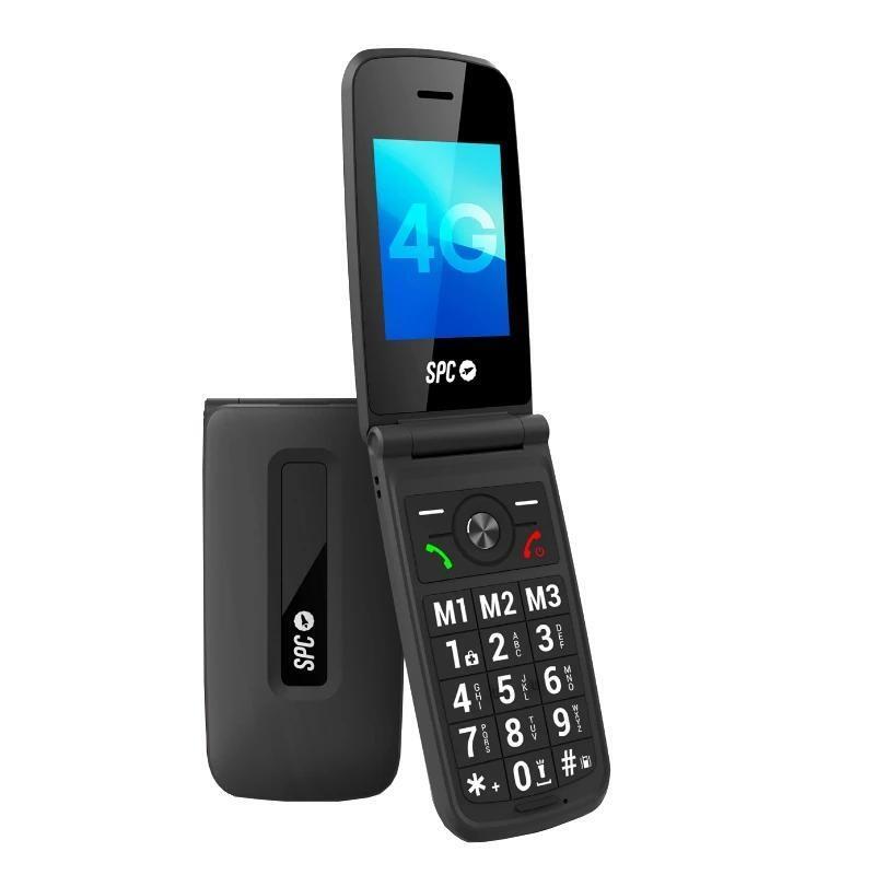 Spc 2342n Titan 4g Movil Senior 2.4" S.Help Negro