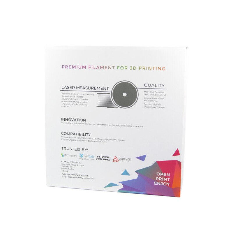 Spectrum 3d Filament / Pla Premium / 1,75mm / Lavender Violetaaat / Violetaaat / 1kg