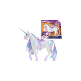 Spin Master Unicorn Academy - Unicorn Glacier, Figura De Juguete De 28 Cm De Altura, Con Melena Y Cola Reales, Brida Extraíble, Silla Y Cepillo 6072673
