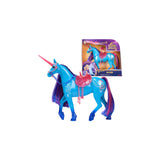 Spin Master Unicorn Academy - Unicorn River, Figura De Juguete De 28 Cm De Altura, Con Melena Y Cola Reales, Brida Extraíble, Silla Y Cepillo 6072671