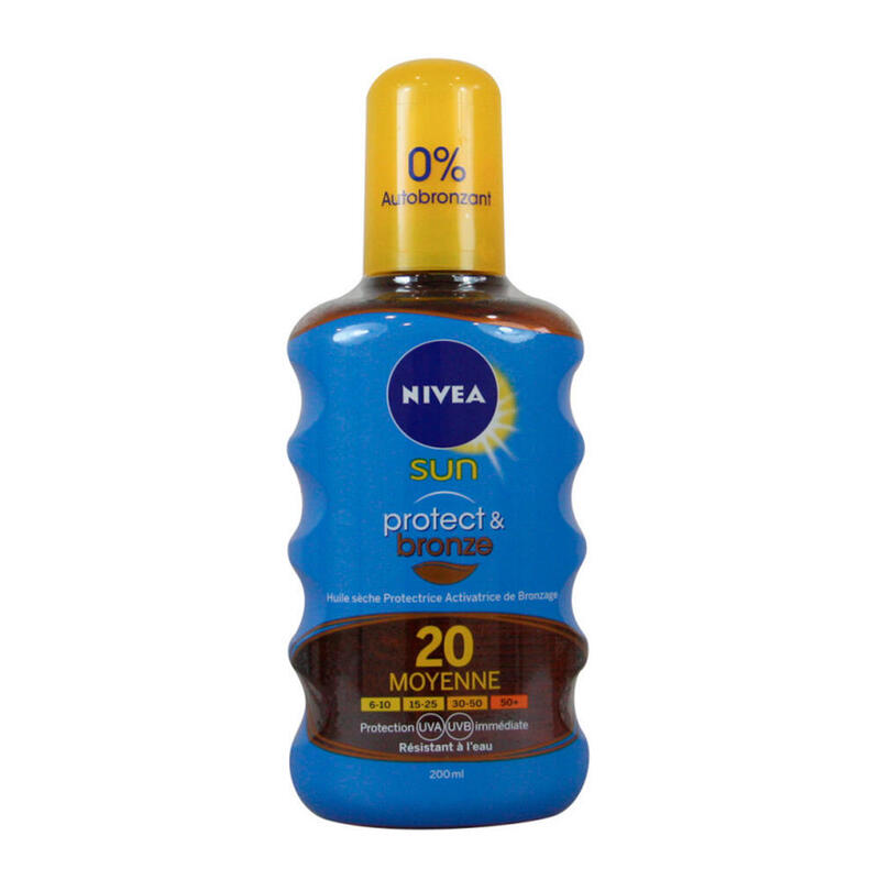 Spray Aceite Solar Nivea Sun Factor 20 "Protege E Hidrata" 200ml Nivea