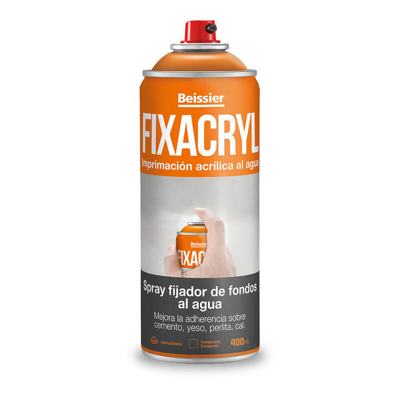 Spray Fijador De Fondos Al Agua 400ml 70237-007 Fixacryl. Beissier