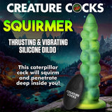 Squirmer Dildo Con Thrusting Y Vibración Control Remoto Silicona