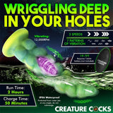Squirmer Dildo Con Thrusting Y Vibración Control Remoto Silicona