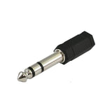 Ssq Ha1 Ss-1820 Adaptador Jack Stereo 3,5 Mm Hembra - Jack Stereo 6,3 Mm Macho Negro