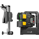 Stabila Lax 500g Cross Line Laser Green 12v Sistema Autonivelante Con Puntos De Plomada Alcance Máximo 40m Batería Cas Y Cargador Cas (Eu), Base Láser, Montaje En Pared, Placa Objetivo, Estuche De