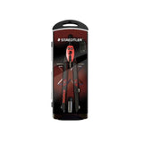 Staedtler Norix 555 Compas Metalico Escolar De Precision - Mecanismo Pulsador Y Ajuste Por Rueda Central - Color