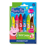 Staedtler Wachsmalkreide Nj Peppa 6st Estuche